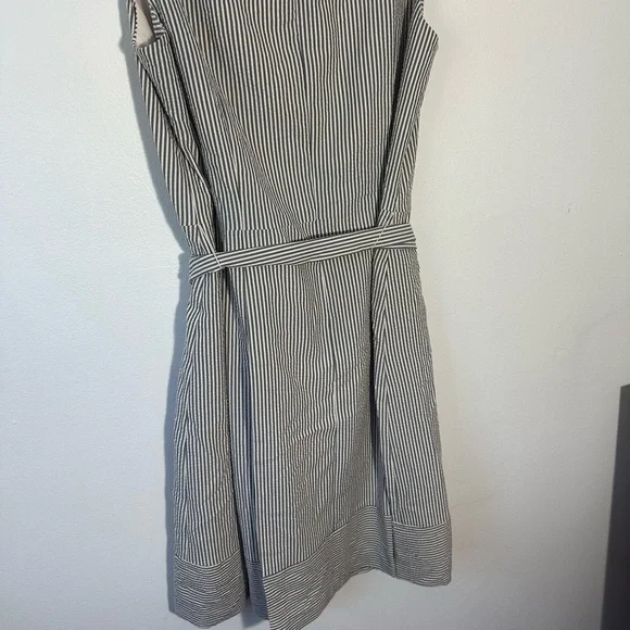 Anne Klein Black and White Striped Mini Dress - Picture 7 of 7